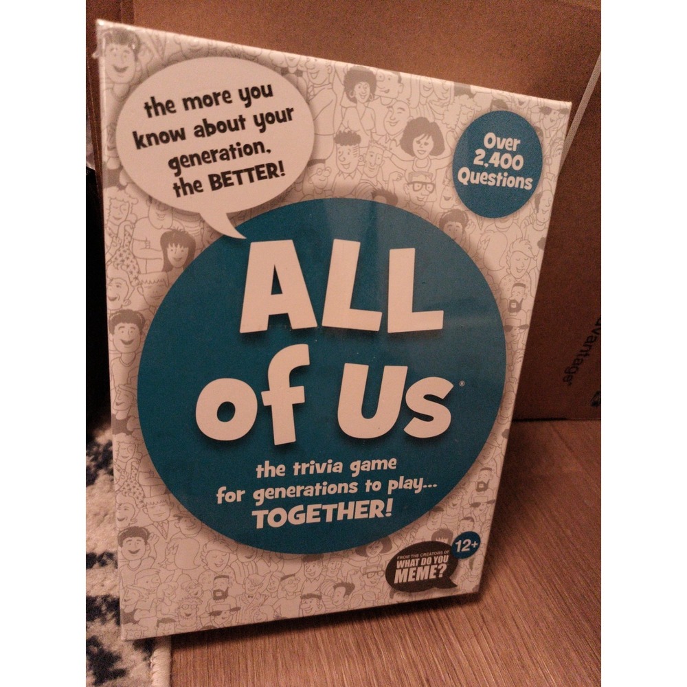 All Of Us The Trivia Game for Generations Play Together 2,400 Questions New Seal